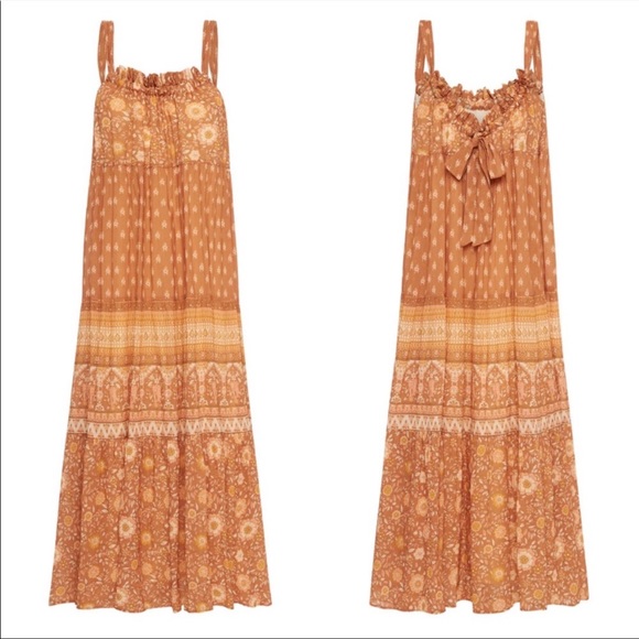 Spell and the Gypsy Utopia Strappy Sundress in Cinnamon Smal - Picture 8 of 9